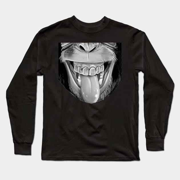 Monkey Mouth Long Sleeve T-Shirt by CocoBayWinning 